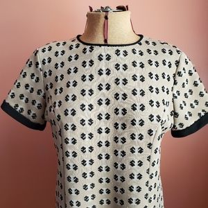 En Paris 1960s Coffee Colored Knit Dress